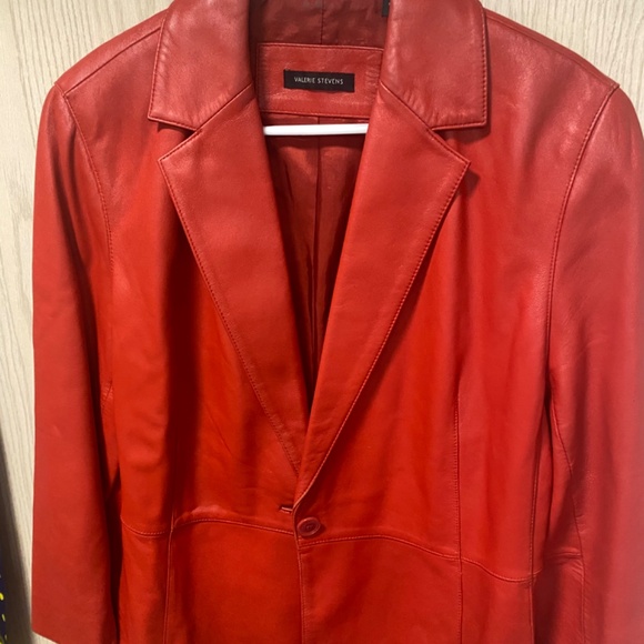 Valerie Stevens Size XL Red Women’s Leather Jacket - Picture 5 of 12